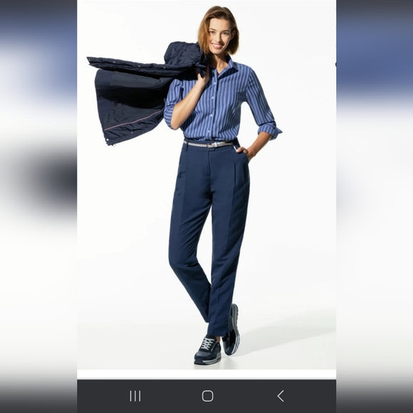 NWOT Walbusch (Germany) Button Down Oxford Shirt in Purple - Picture 9 of 9